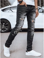 Pánské černé džínové kalhoty FashionStreet UX4223