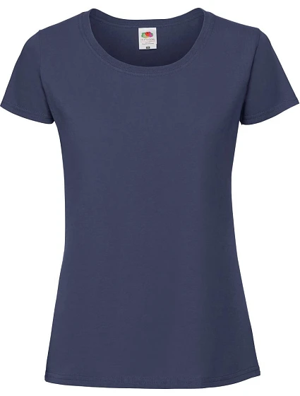 Fruit of the Loom Lady-Fit Iconic 195 T Dámské tričko z těžké bavlny 16.1424 navy Fruit of the Loom Lady-Fit Iconic 195 T Dámské tričko z těžké bavlny 16.1424 navy