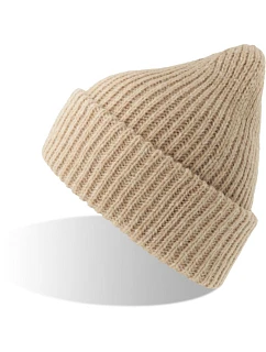 Pletená čepice beige melange model 22456265 - Atlantis Headwear