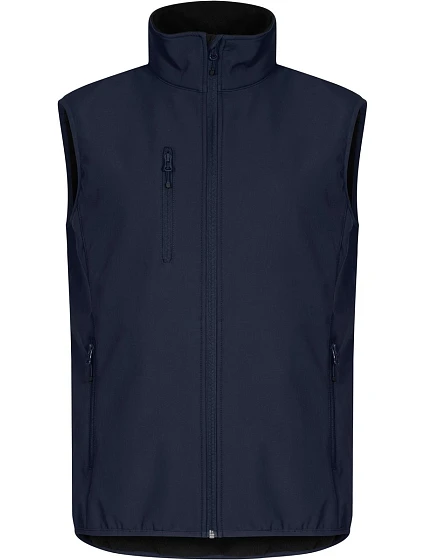 Clique Classic Softshell Vest M Pánská 3-vrstvá softshellová vesta 67.0911 dark navy