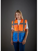 Yoko HVW 801 Hi-Vis multifunkční vesta 79.W801 sky blue Yoko HVW 801 Hi-Vis multifunkční vesta 79.W801 sky blue