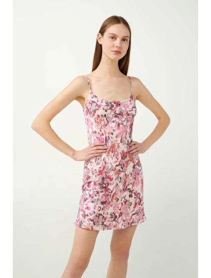 Květinová noční košilka na ramínka model 20516921 - Vamp