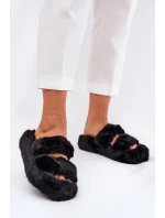 Dámské Kožené Pantofle Na Platformě Černé Talfedi Dámské Kožené Pantofle Na Platformě Černé Talfedi