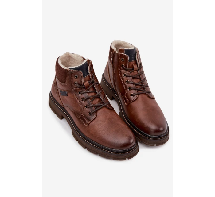 Pánské zimní kozačky model 21713700 hnědé - Wrangler