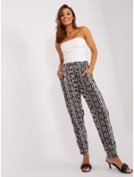 Kalhoty D73770M61869O černobílé
