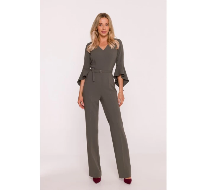 Kombinéza s rukávy khaki barva model 21319135 - STYLOVE