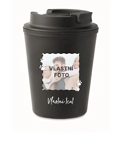 Personalizovaný cestovní termohrnek s fotkou mazlíčka a textem