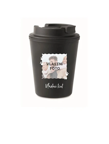 Personalizovaný cestovní termohrnek s fotkou mazlíčka a textem