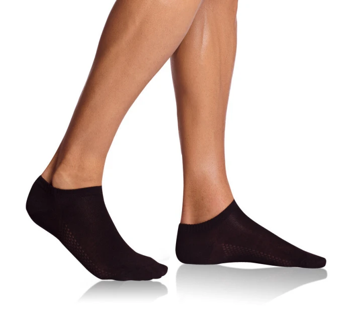 Pánské krátké bambusové ponožky BAMBUS AIR Černá - BELLINDA