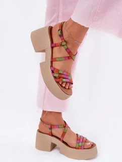 Sandály na podpatku  model 215023 Step in style