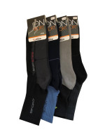 Vzorované pánské polofroté ponožky Bratex M-005 Sport 39-46
