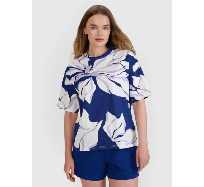 Dámské tričko oversize s potiskem model 21436804 - 4F Dámské tričko oversize s potiskem model 21436804 - 4F