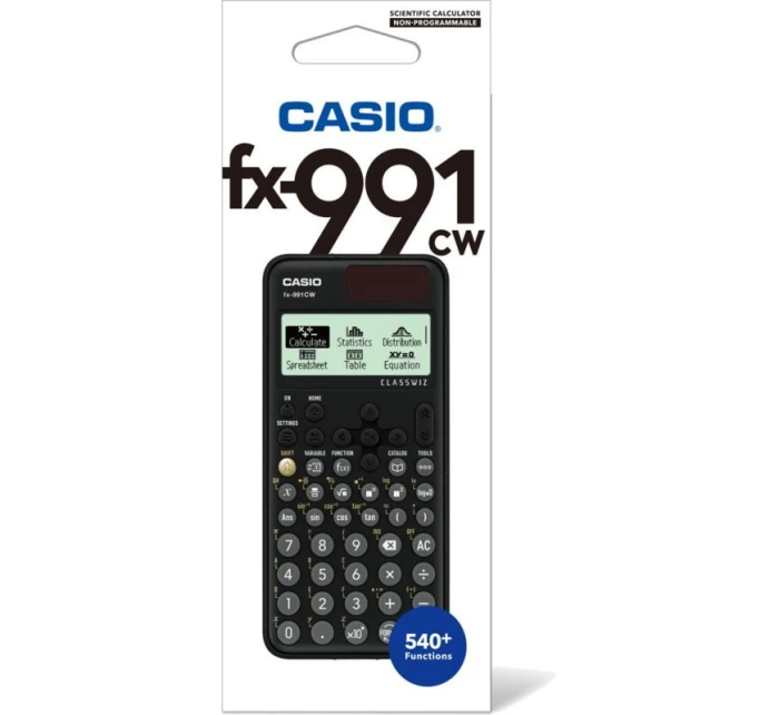 CASIO FX-991CW SCIENCE CALCULATOR BOX. Černá.