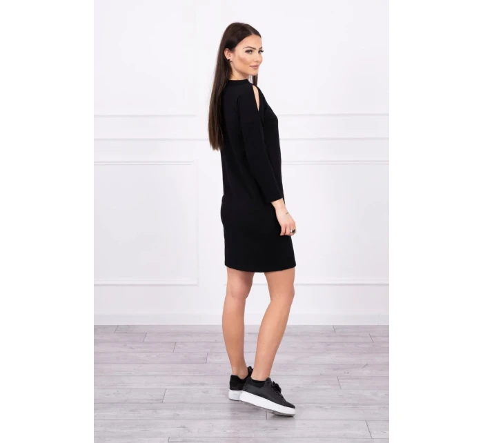 Šaty s potiskem Dream black Šaty s potiskem Dream black