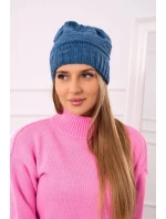 Dámská čepice denim model 18751807 - K-Fashion Dámská čepice denim model 18751807 - K-Fashion