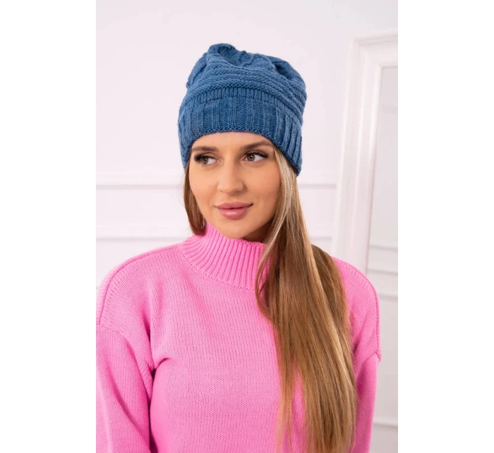 Dámská čepice denim model 18751807 - K-Fashion Dámská čepice denim model 18751807 - K-Fashion