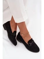 Dámské s ozdobným detailem semiš černé model 21714972 - Boto