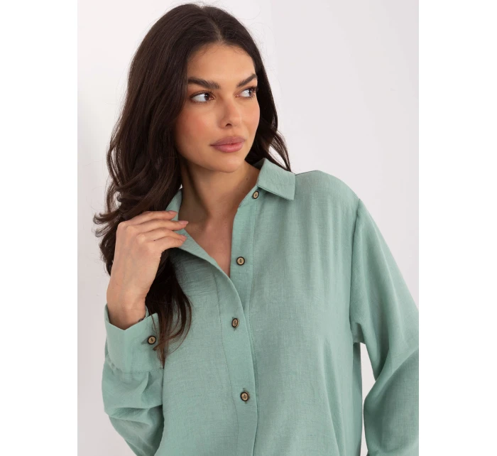 Koszula LK KS model 21858957 mietowy - FPrice Koszula LK KS model 21858957 mietowy - FPrice