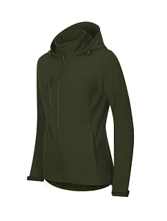 Trail softshellová bunda dámská military