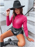 Dámský svetr s rolákem růžový Dstreet model 21971314 - FashionStreet