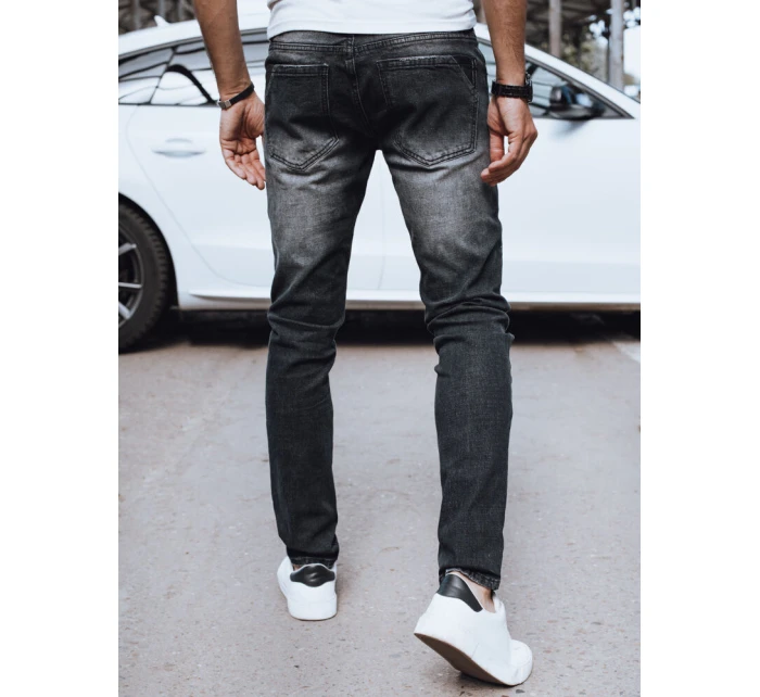 Pánské černé džínové kalhoty FashionStreet UX4223