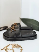 BLACKKISS dámské žabky černé FashionStreet ZY0994