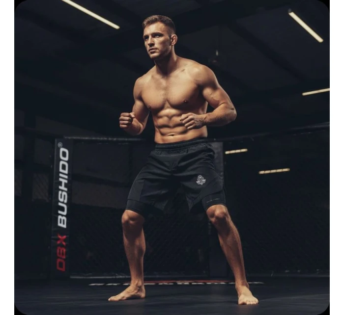 MMA šortky s legínami černé DBX Bushido MMA šortky s legínami černé DBX Bushido