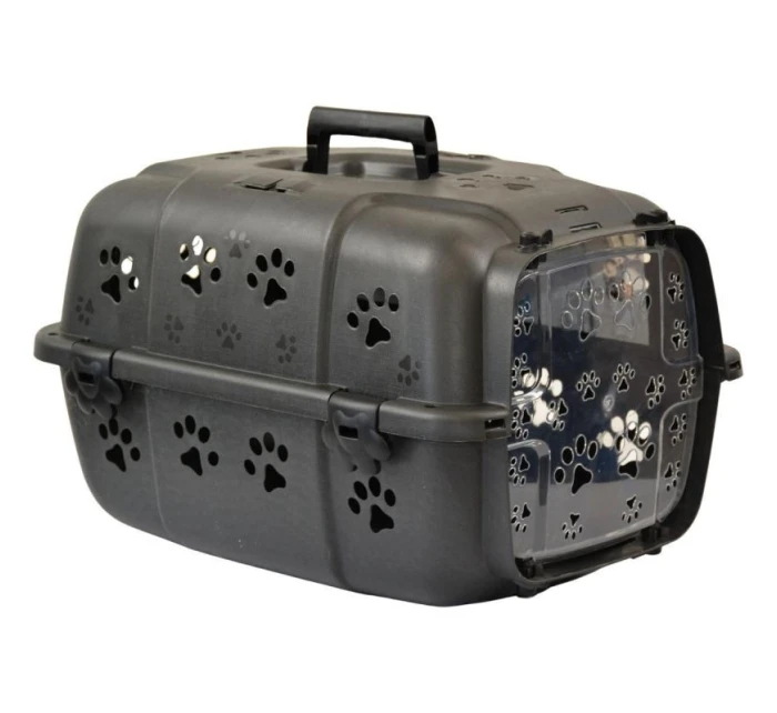 PŘEPRAVKA NA ZVÍŘATA O ROZMĚRECH 48X32X30 CM - ČERNÁ