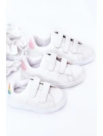 Dětské Tenisky Se Suchým Zipem Bíle-Duhové Cute Girl Dětské Tenisky Se Suchým Zipem Bíle-Duhové Cute Girl