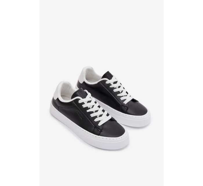 Dámské tenisky z eko kůže Big Star TT274927 HI-POLY SYSTEM Černé