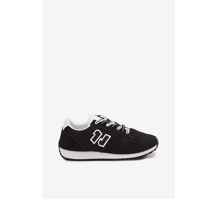 Dámské tenisky s ozdobným šněrováním Černé model 22039815 - Boto