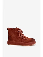 Zateplené kožené semišové kotníkové boty model 22368334 - Artiker Zateplené kožené semišové kotníkové boty model 22368334 - Artiker