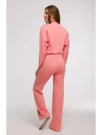 B292 Zavinovací mikina - korálová