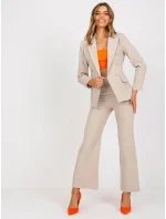 Dámské sako DHJ MA 15555 béžové - FPrice Dámské sako DHJ MA 15555 béžové - FPrice