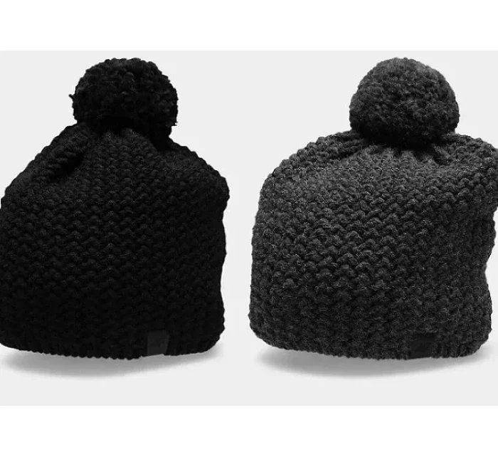 Pánská čepice CAM154 tm.šedá - 4F