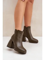 Boty na podpatku model 204677 Step in style Boty na podpatku model 204677 Step in style