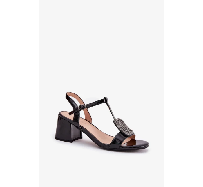 Sandály na podpatku model 213183 Step in style Sandály na podpatku model 213183 Step in style