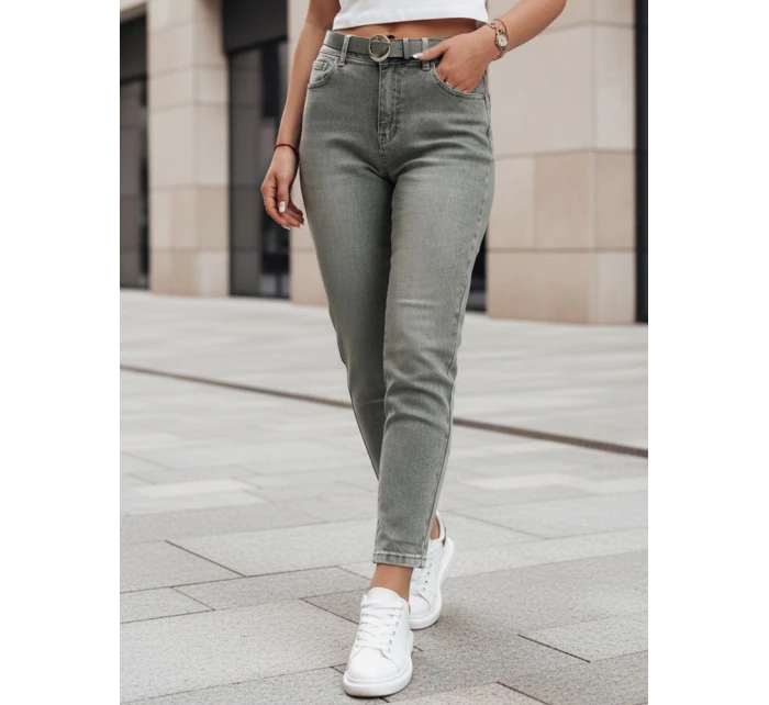Dámské džínové kalhoty slim fit s páskem SLIMFIZ modré FashionStreet UY2494 Dámské džínové kalhoty slim fit s páskem SLIMFIZ modré FashionStreet UY2494