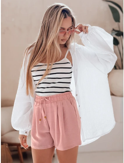 Dámské látkové šortky SUMMER TRIP růžové FashionStreet SY0437