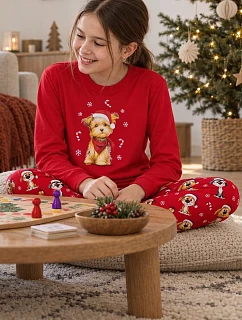 Piżama Young Girl Dog 2 dł/r 170 model 22574734 - Cornette