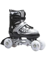 INLINE BRUSLE-KOLEČKOVÉ BRUSLE 4V1 ENERO PRO LED 30-33 ŠEDÁ