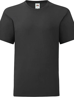 Fruit of the Loom Kids Iconic 150 T Dětské tričko 16.1023 black