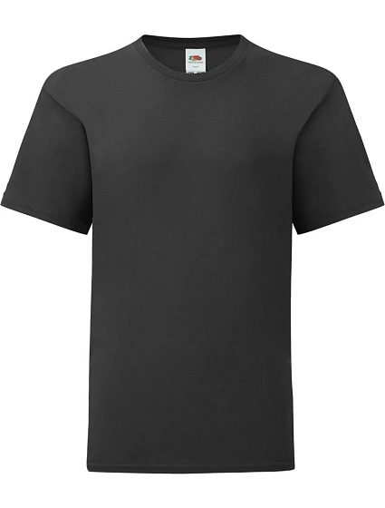 Fruit of the Loom Kids Iconic 150 T Dětské tričko 16.1023 black Fruit of the Loom Kids Iconic 150 T Dětské tričko 16.1023 black