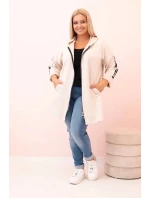 Dámská mikina s ozdobnými rukávy černá masełkowa