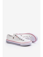 Big Star nízké pánské bílé tenisky model 21501772 - Big Star Shoes Big Star nízké pánské bílé tenisky model 21501772 - Big Star Shoes