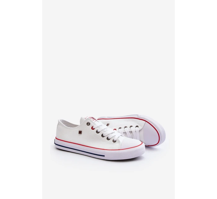 Big Star nízké pánské bílé tenisky model 21501772 - Big Star Shoes Big Star nízké pánské bílé tenisky model 21501772 - Big Star Shoes