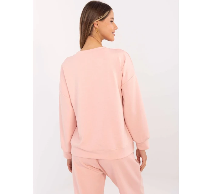 Bluza DHJ BL model 20857382 brzoskwiniowy - FPrice Bluza DHJ BL model 20857382 brzoskwiniowy - FPrice