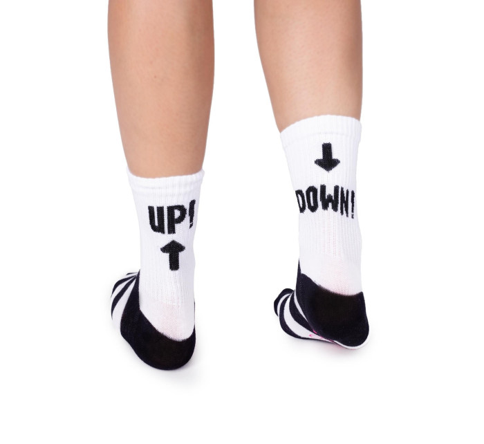 Yoclub Pánské sportovní ponožky SKA-0099F-A200 White
