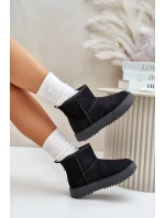 Dámské Sněhule Na Platformě Z Eko Semiše Černé Atteria Dámské Sněhule Na Platformě Z Eko Semiše Černé Atteria