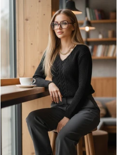 CANDIS dámský svetr černý FashionStreet MY1806